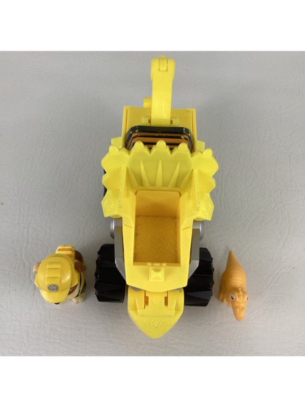 Paw Patrol Dino Rescue Rubble with Figure Bulldozer Construction Vehicle Toy Lot - Picture 3 of 6